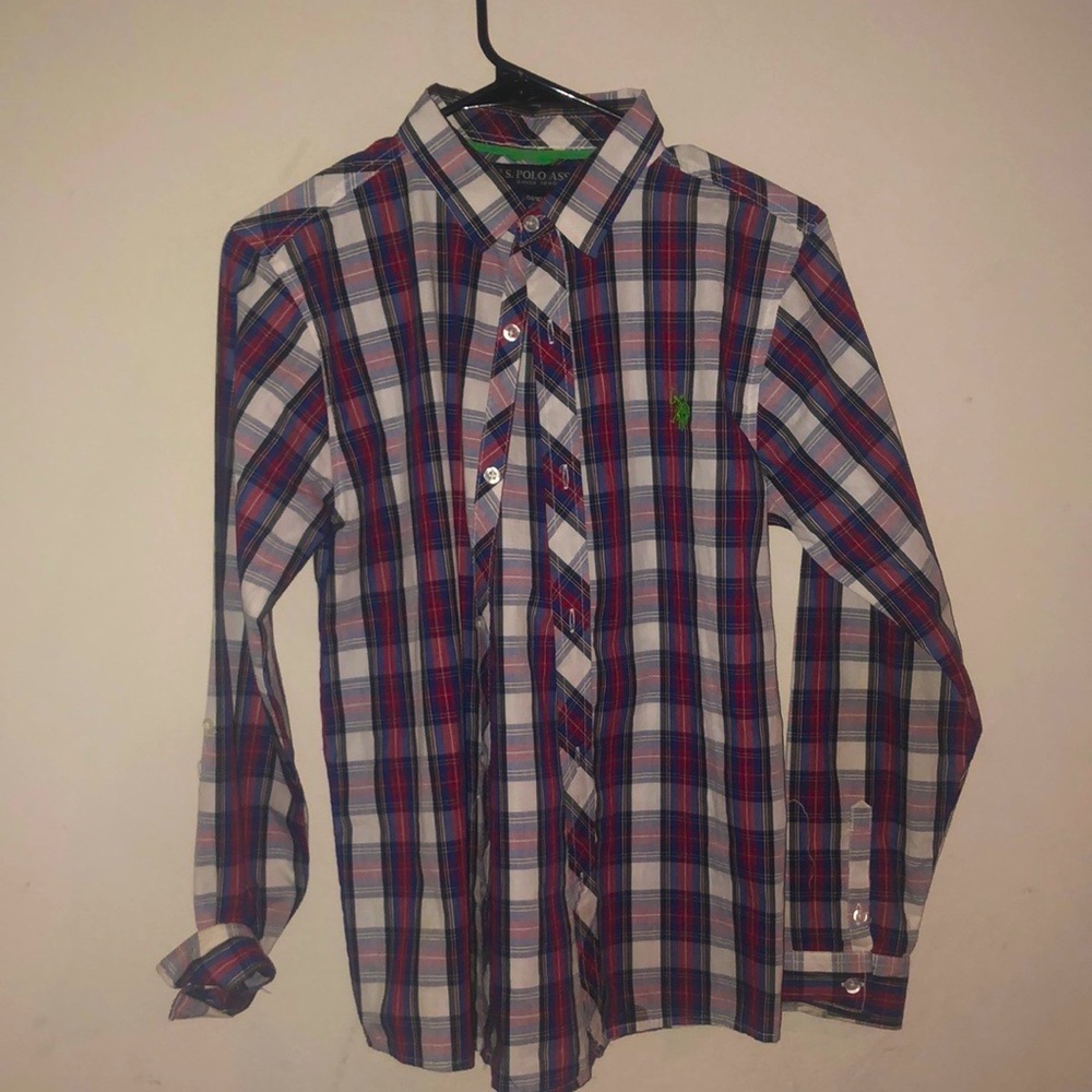 U.S. POLO ASSN. LONG SLEEVE BUTTON UP